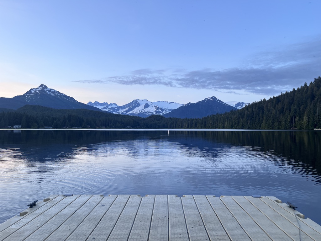 picture of sunset at university of alaska southeast